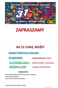 Read more about the article Wielka Orkiestra Świątecznej Pomocy w Bągarcie